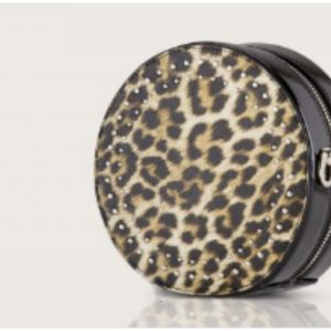 Bolso circular mujer charol Animal Print