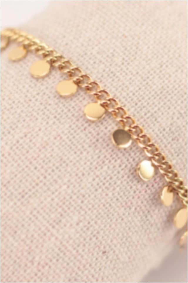 PULSERA MUJER ACERO DORADO SOLES