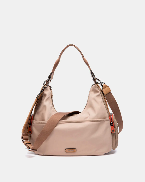 BOLSO DE HOMBRO BEIGE ABBACINO 8127441 TRENDY VIRO - Imagen 5