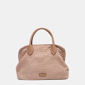BOLSO DE MANO TRENZADO BEIGE ABBACINO 8127841 TRENDY OREL