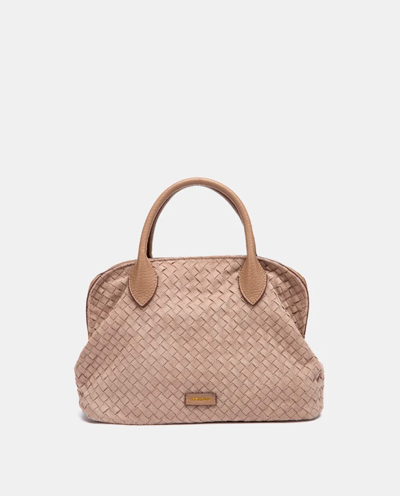 BOLSO DE MANO TRENZADO BEIGE ABBACINO 8127841 TRENDY OREL - Imagen 2