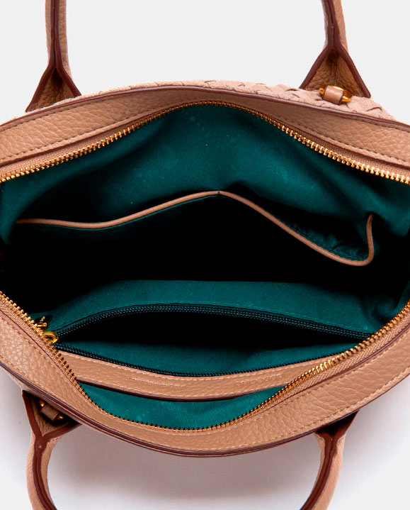 BOLSO DE MANO TRENZADO BEIGE ABBACINO 8127841 TRENDY OREL - Imagen 7