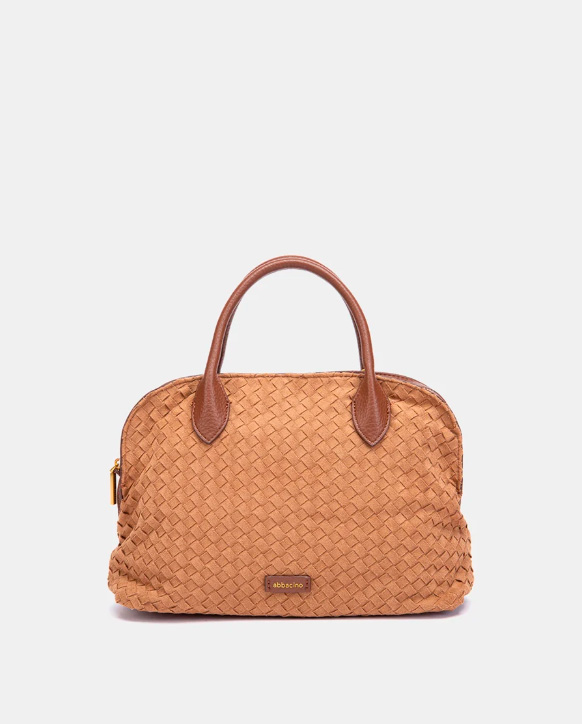 BOLSO DE MANO TRENZADO COGNAC ABBACINO 8127853 TRENDY OREL - Imagen 2