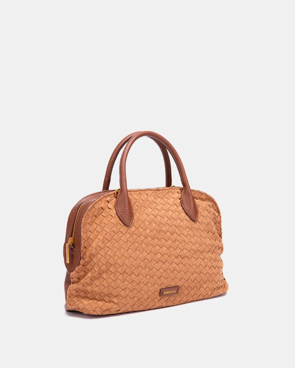 BOLSO DE MANO TRENZADO COGNAC ABBACINO 8127853 TRENDY OREL - Imagen 3