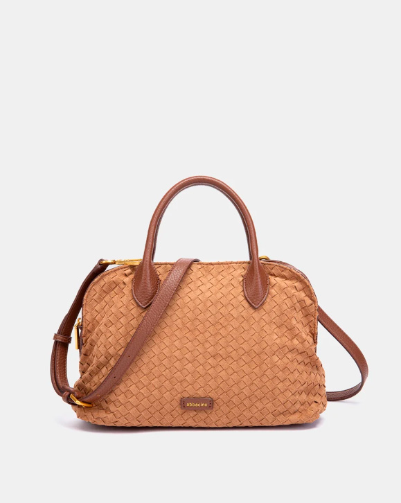 BOLSO DE MANO TRENZADO COGNAC ABBACINO 8127853 TRENDY OREL - Imagen 5