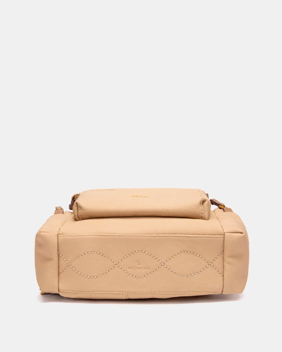 BOLSO MOCHILA BEIGE ABBACINO 8129941 TRENDY CIRO - Imagen 5