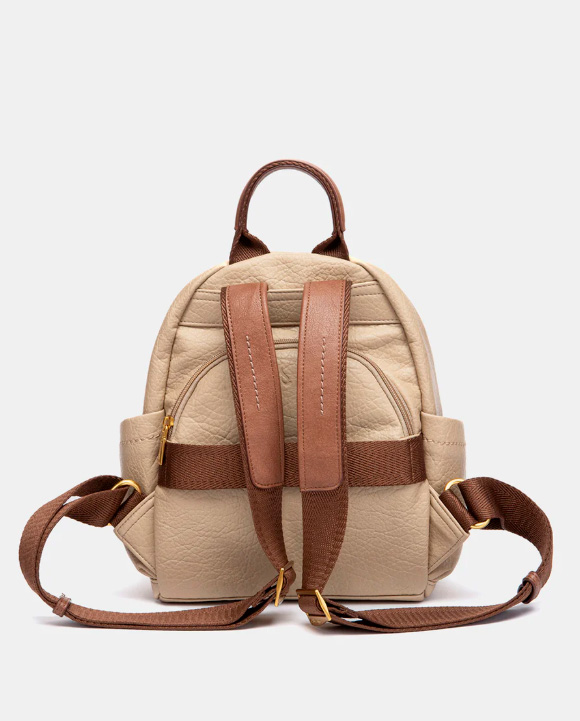 BOLSO MOCHILA BEIGE ABBACINO 8131441 TRENDY NYRA - Imagen 4