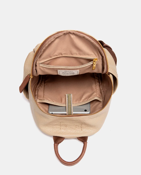 BOLSO MOCHILA BEIGE ABBACINO 8131441 TRENDY NYRA - Imagen 6