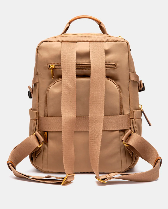 BOLSO MOCHILA BEIGE ABBACINO 8132141 TRENDY VIAN - Imagen 4