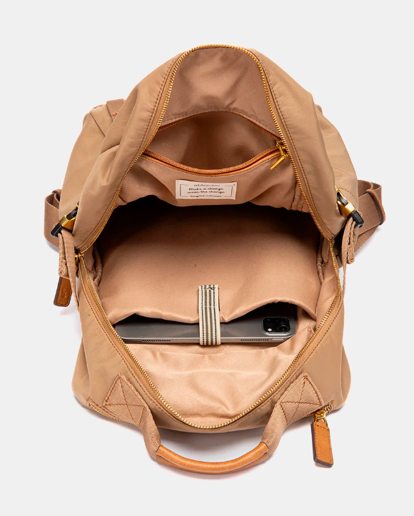 BOLSO MOCHILA BEIGE ABBACINO 8132141 TRENDY VIAN - Imagen 6