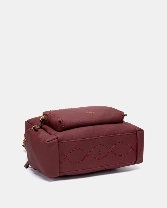 BOLSO MOCHILA BURDEOS ABBACINO 8129972 TRENDY CIRO - Imagen 5