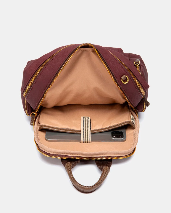 BOLSO MOCHILA BURDEOS ABBACINO 8129972 TRENDY CIRO - Imagen 7