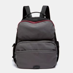 BOLSO MOCHILA GRIS ABBACINO 8127337 TRENDY VIRO