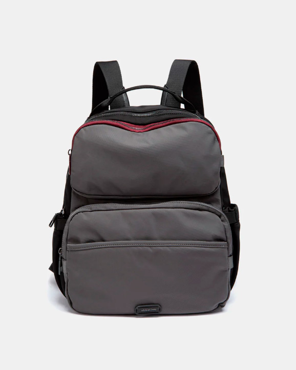 BOLSO MOCHILA GRIS ABBACINO 8127337 TRENDY VIRO