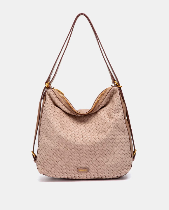 BOLSO MULTIFUNCIONAL TRENZADO BEIGE ABBACINO 8127641 TRENDY OREL - Imagen 2