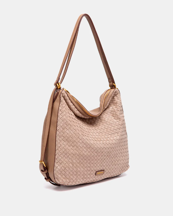 BOLSO MULTIFUNCIONAL TRENZADO BEIGE ABBACINO 8127641 TRENDY OREL - Imagen 3