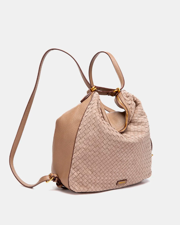 BOLSO MULTIFUNCIONAL TRENZADO BEIGE ABBACINO 8127641 TRENDY OREL - Imagen 5