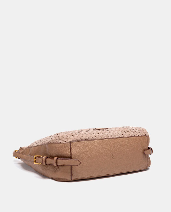 BOLSO MULTIFUNCIONAL TRENZADO BEIGE ABBACINO 8127641 TRENDY OREL - Imagen 6