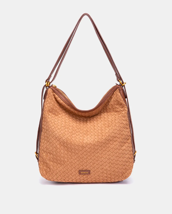 BOLSO MULTIFUNCIONAL TRENZADO COGNAC ABBACINO 8127653 TRENDY OREL - Imagen 2