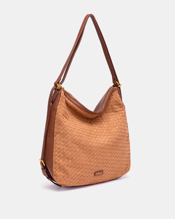 BOLSO MULTIFUNCIONAL TRENZADO COGNAC ABBACINO 8127653 TRENDY OREL - Imagen 3