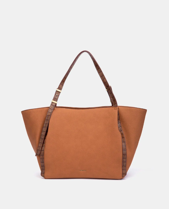 BOLSO SHOPPER COGNAC ABBACINO 8130753 TRENDY MIZAR - Imagen 2
