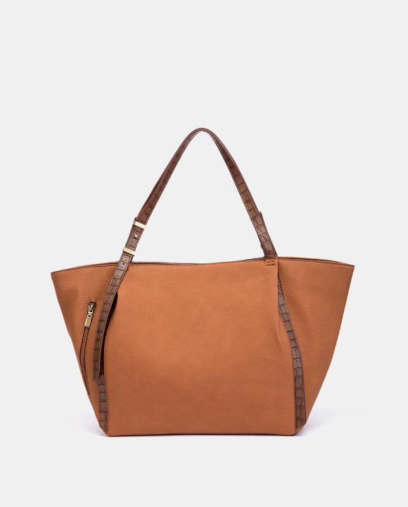 BOLSO SHOPPER COGNAC ABBACINO 8130753 TRENDY MIZAR - Imagen 4