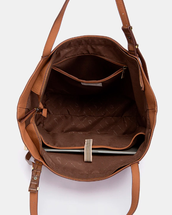 BOLSO SHOPPER COGNAC ABBACINO 8130753 TRENDY MIZAR - Imagen 6