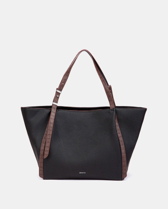 BOLSO SHOPPER NEGRO ABBACINO 8130730 TRENDY MIZAR