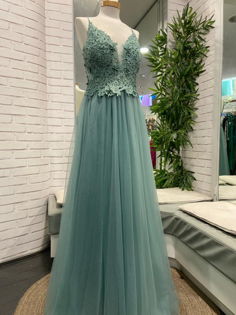 Vestido Encaje Tul - Imagen 4