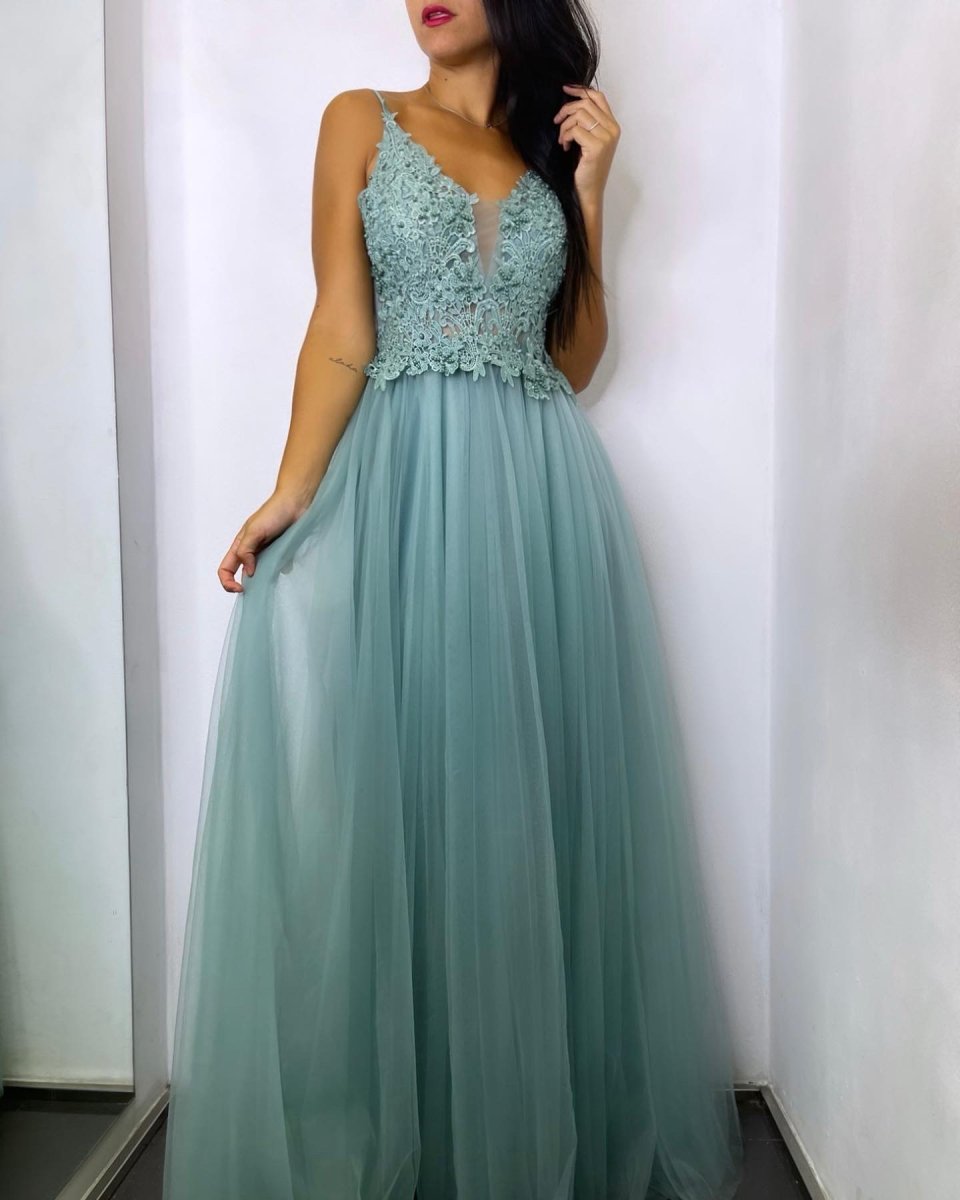 Vestido Encaje Tul - Imagen 8