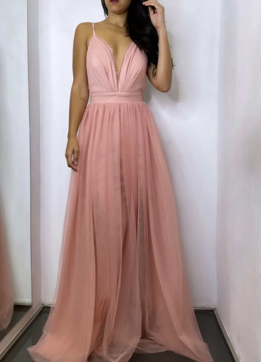 Vestido Tul Encaje - Imagen 5