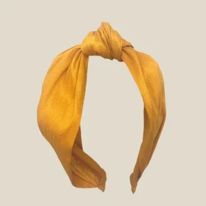 Diadema Condesa amarillo mostaza