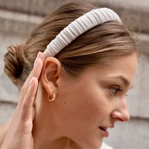 Diadema Pliegues blanca