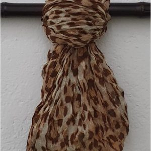 Pashimina amimal print camel