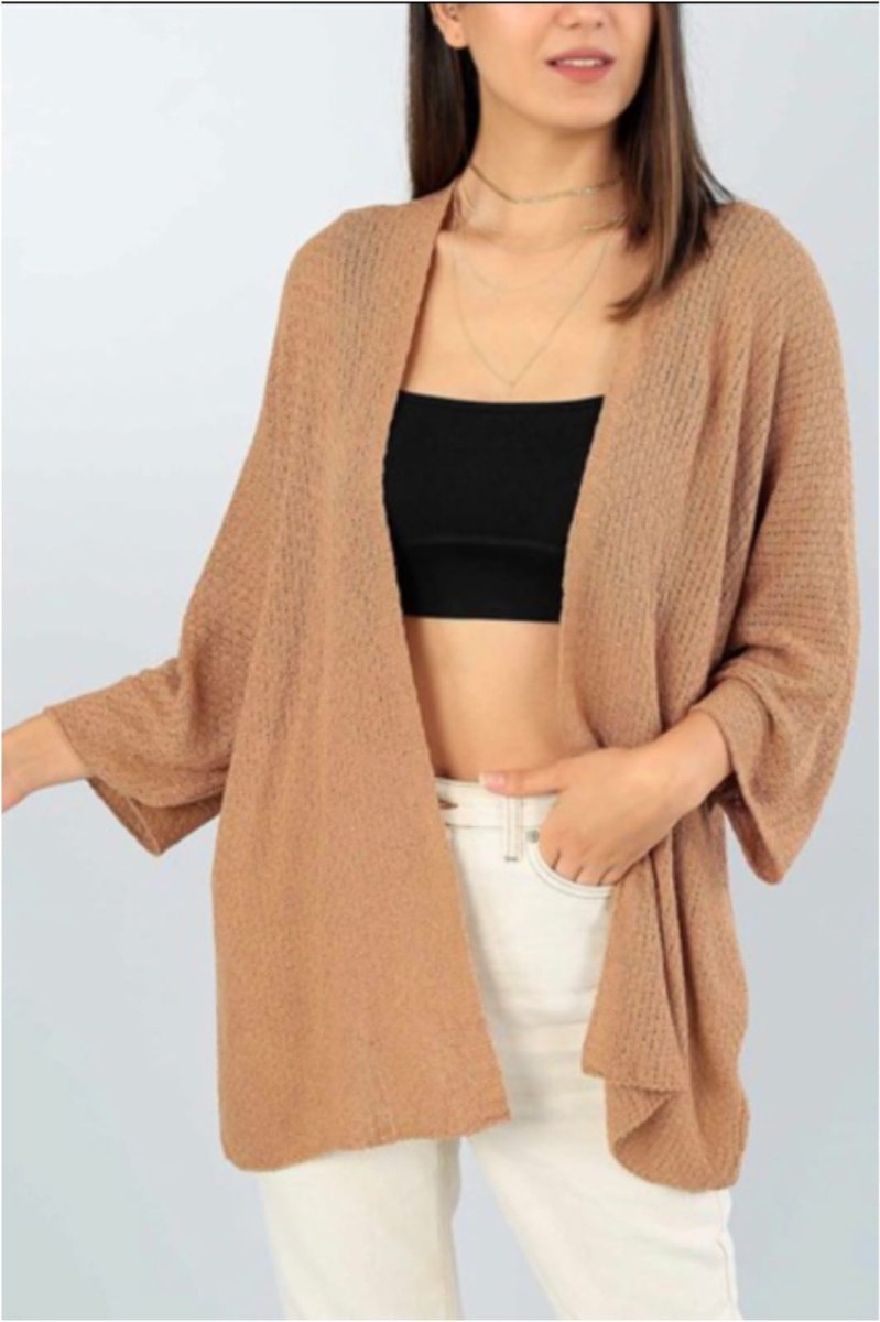 Chaqueta punto calado mujer - Imagen 7
