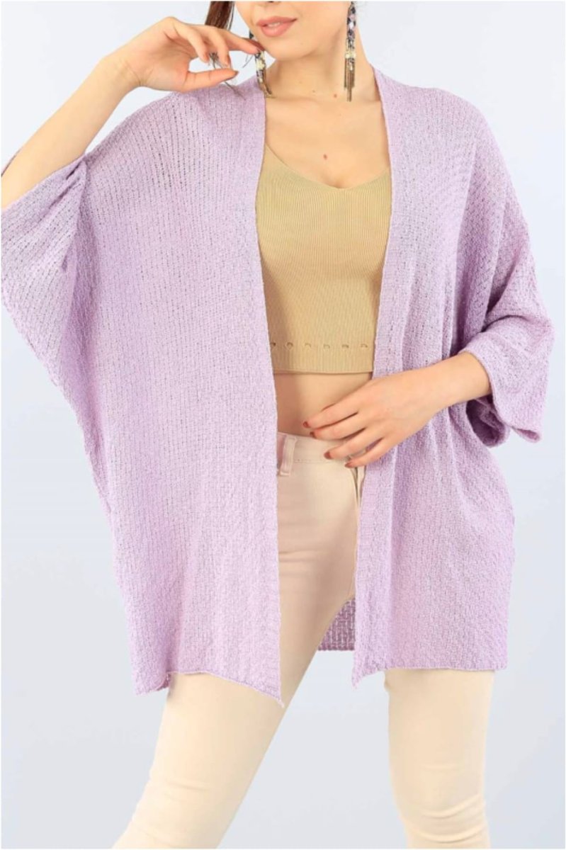 Chaqueta punto calado mujer - Imagen 9