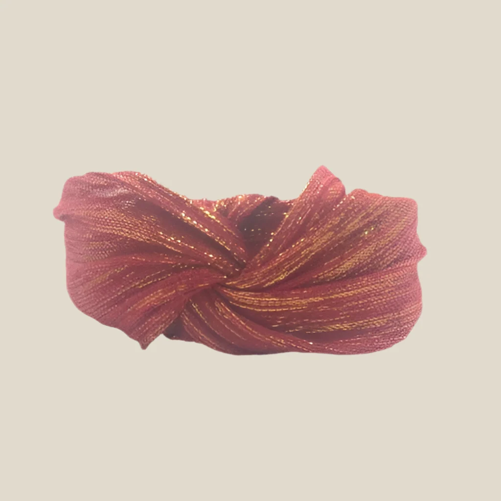 Diadema Baronesa rojo y oro