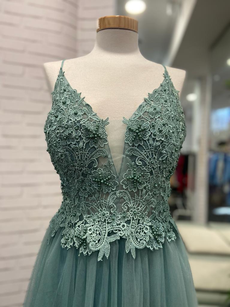 Vestido Encaje Tul - Imagen 5