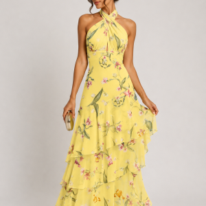 Vestido Floral Volantes