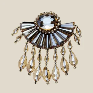 Broche Abanico bronce