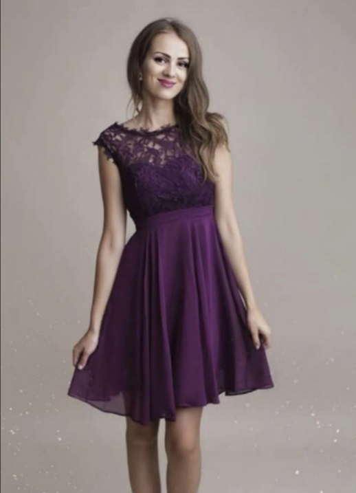 Vestido Encaje Corto Curvy - Imagen 9