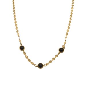Collar NICOLLE Acero Dorado