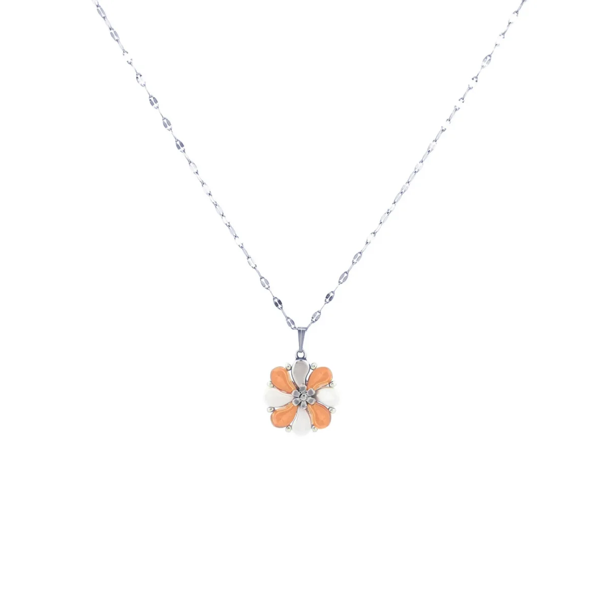 Collar SISI Blanco/Damasco - Imagen 2