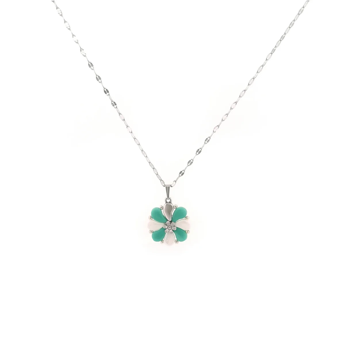 Collar SISI Blanco/Turquesa - Imagen 2
