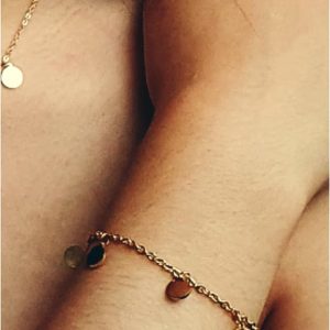 Pulsera mujer acero dorado soles