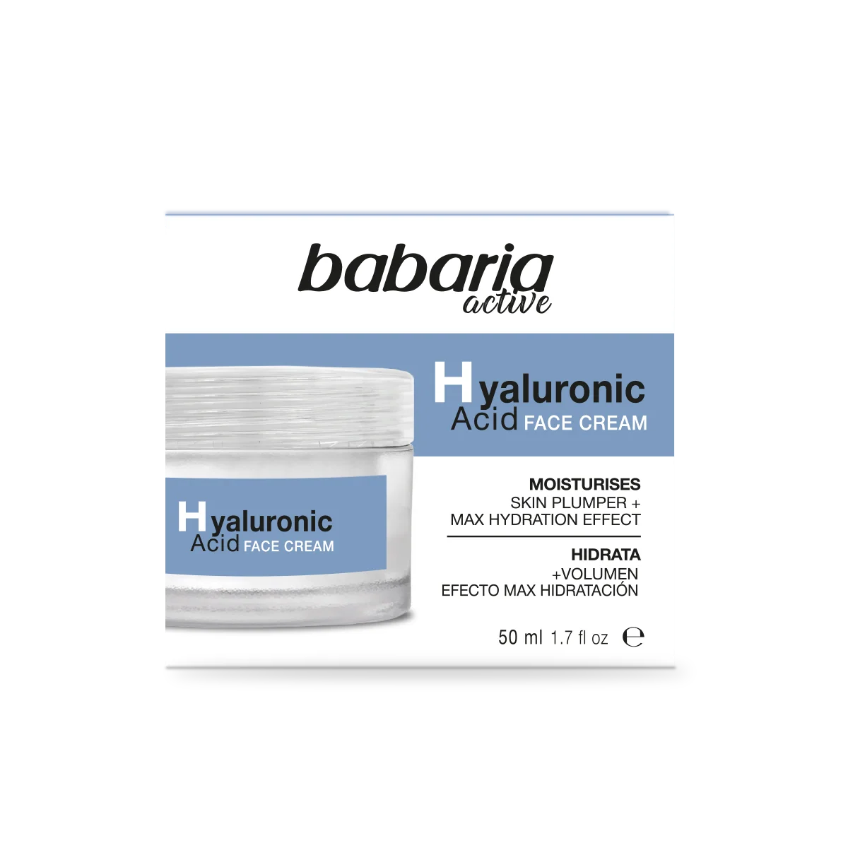 Babaria Crema Facial Hyaluronic Acid – 50 ml