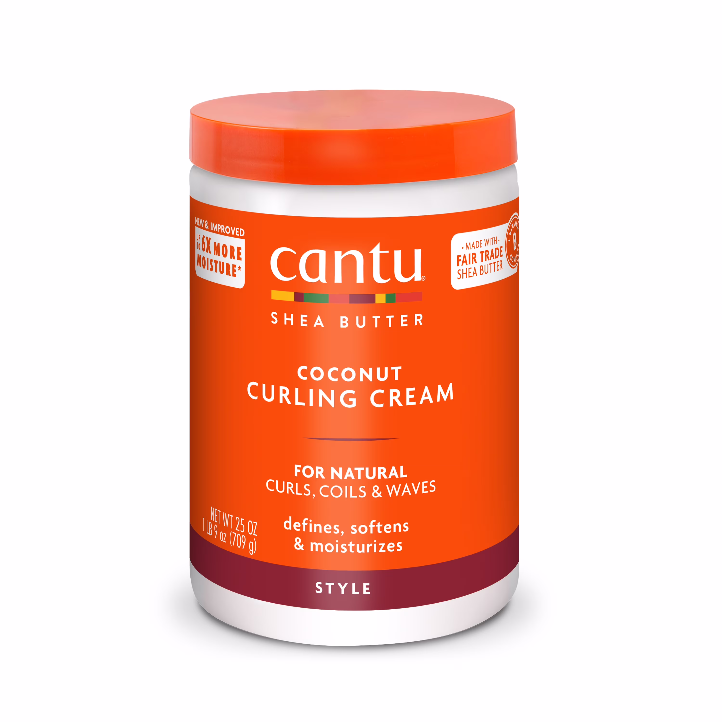 CANTU Coconut Curling Cream con Manteca de Karité 25 fl oz (709 ml)