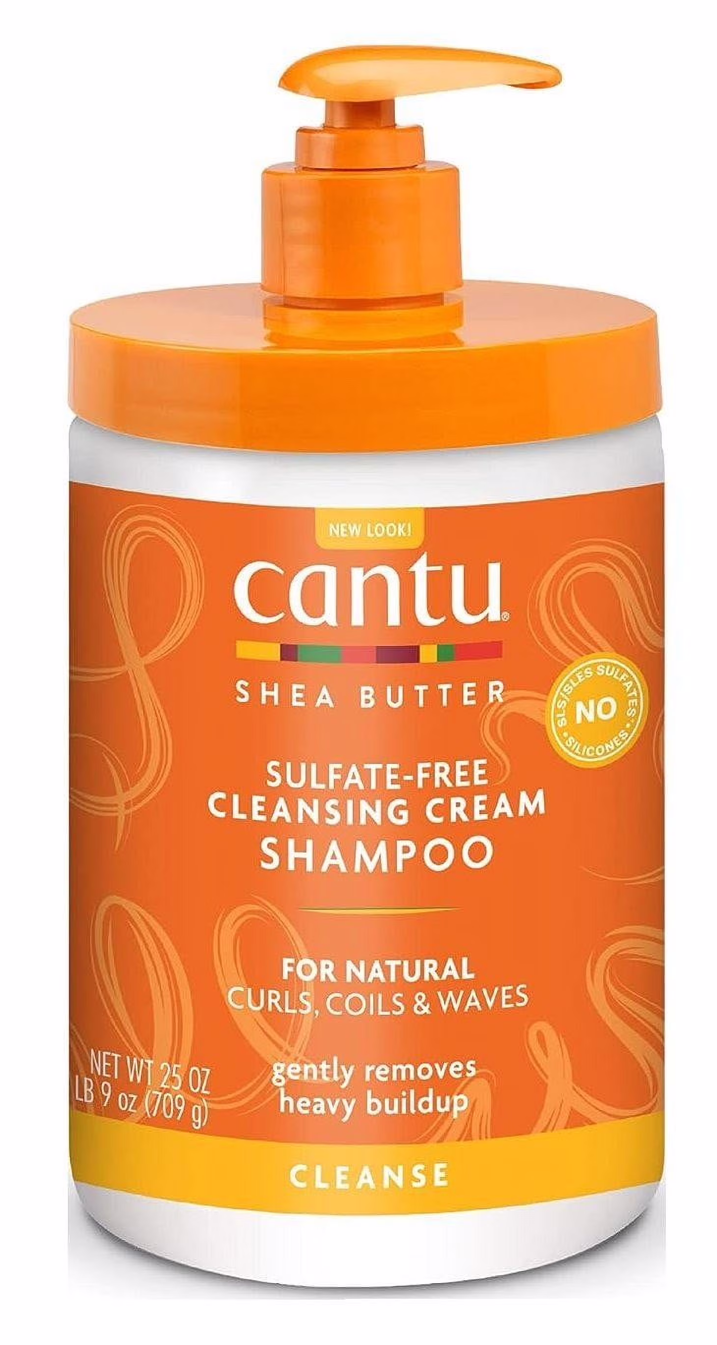CANTU Sulfate-Free Cleansing Cream Shampoo with Shea Butter 25 fl oz (709 ml)