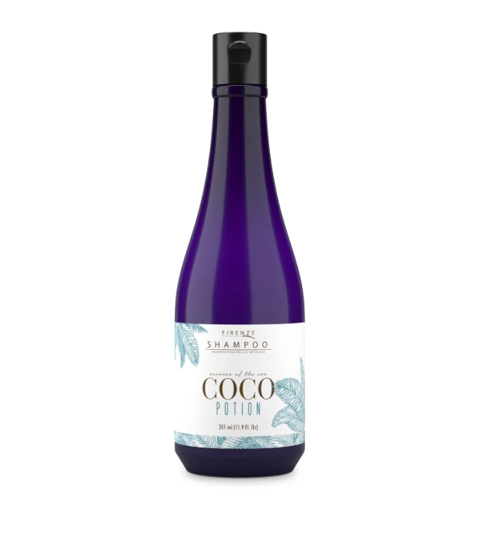 FIRENZE Coco Potion Shampoo Shampoo nutritivo para hidratación, suavidad y brillo