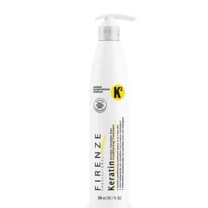 FIRENZE Keratin Conditioner – 300 ml Acondicionador con queratina para fortalecer, suavizar y mejorar la manejabilidad del cabello